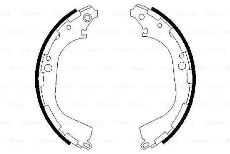 Комплект гальмівних колодок NISSAN NAVARA, BOSCH (0986487464)