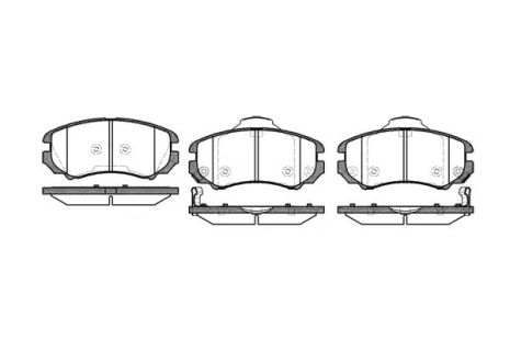 Комплект тормозных колодок, дисковый тормоз HYUNDAI (BEIJING), CHANGAN CS35, REMSA (095302)