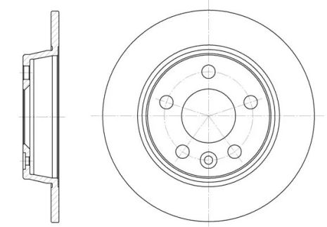 Диск гальмівний VW SHARAN, FORD GALAXY, REMSA (645300)