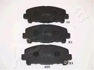 Комплект тормозных колодок, дисковый тормоз HONDA ACCORD, ASHIKA (5004409)