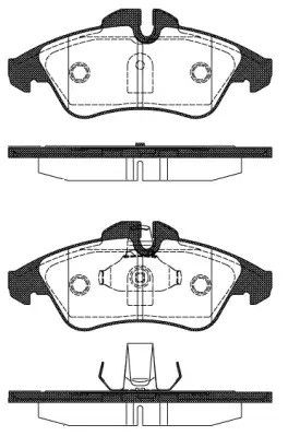 Комплект гальмівних колодок, дискове гальмо VW LT, MERCEDES-BENZ SPRINTER, REMSA (057810)