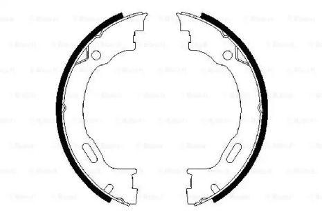 Комплект гальмівних колодок, гальмо стоянки DODGE CHALLENGER, CHRYSLER 300, BOSCH (0986487609)