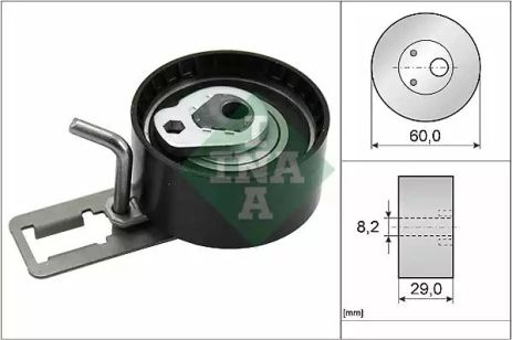 Натяжний ролик ременя ГРМ MAZDA 3, DS DS, INA (531085010)