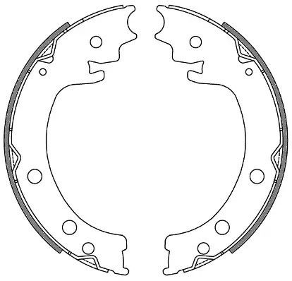 Комплект тормозных колодок, стояночный тормоз SUZUKI GRAND VITARA, REMSA (462900)