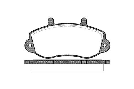 Комплект гальмівних колодок, дискове гальмо VAUXHALL MOVANO, OPEL MOVANO, WOKING (P777300)