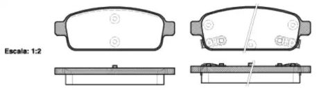 Комплект гальмівних колодок, дискове гальмо CHEVROLET TRAX, OPEL CASCADA, REMSA (143202)