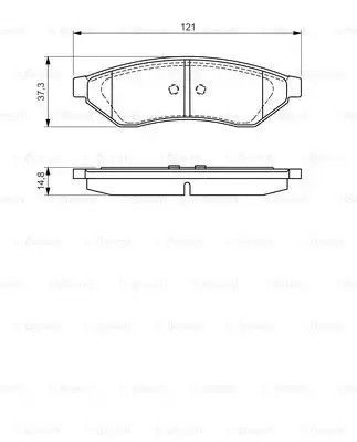 Комплект тормозных колодок, дисковый тормоз CHEVROLET EPICA, DAEWOO EVANDA, BOSCH (0986494172)