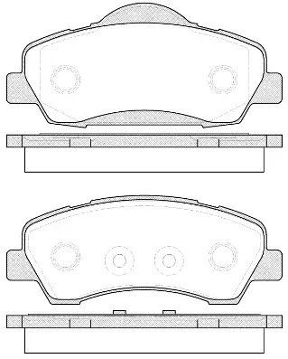 Комплект тормозных колодок, дисковый тормоз PEUGEOT 308, CITROËN C4, REMSA (153000)