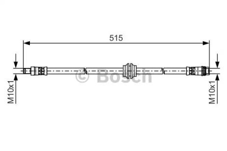Шланг гальмівний RENAULT KANGOO, BOSCH (1987481480)