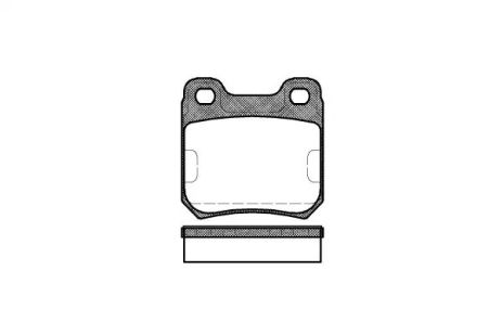 Комплект тормозных колодок, дисковый тормоз OPEL SENATOR, OPEL OMEGA, REMSA (023910)