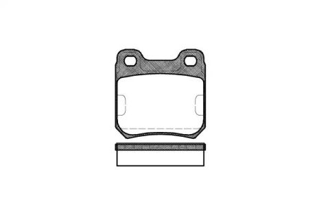 Комплект гальмівних колодок, дискове гальмо OPEL SENATOR, OPEL OMEGA, REMSA (023910)