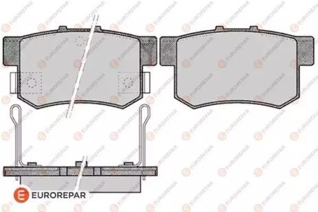 Комплект гальмівних колодок, дискове гальмо SUZUKI SX4, FIAT SEDICI, EUROREPAR (1623064680)