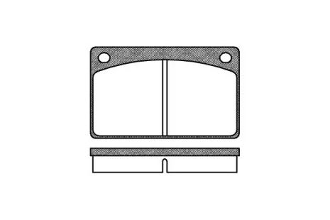 Комплект гальмівних колодок, дискове гальмо VOLVO 260, REMSA (004200)