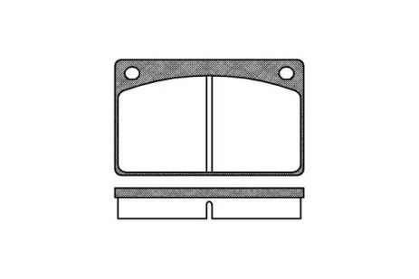 Комплект гальмівних колодок, дискове гальмо VOLVO 260, REMSA (004200)