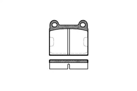 Комплект гальмівних колодок, дискове гальмо OPEL ASTRA, TALBOT SIMCA, REMSA (000660)