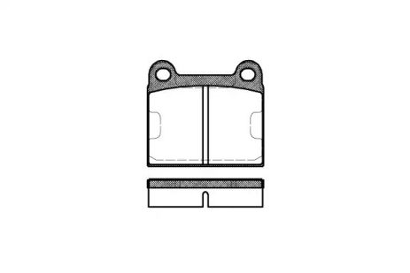 Комплект гальмівних колодок, дискове гальмо OPEL ASTRA, TALBOT SIMCA, REMSA (000660)