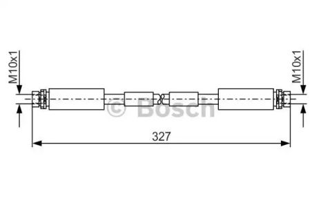 Шланг гальмівний VW PASSAT, AUDI A8, BOSCH (1987476856)