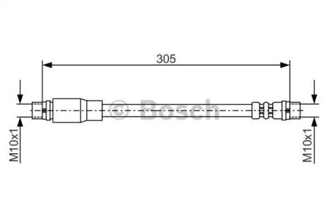 Шланг тормозной SEAT EXEO, AUDI A4, BOSCH (1987476171)