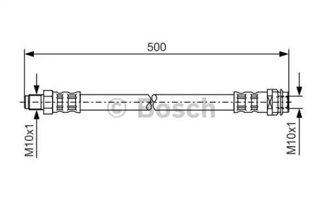 Шланг гальмівний MERCEDES-BENZ VARIO, BOSCH (1987476453)