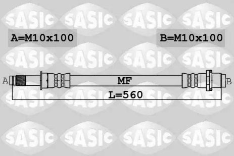 Шланг тормозной VW TRANSPORTER, Sasic (6606241)