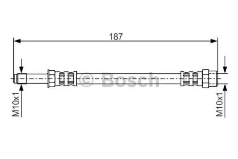 Шланг тормозной SEAT ALHAMBRA, FORD GALAXY, BOSCH (1987476715)