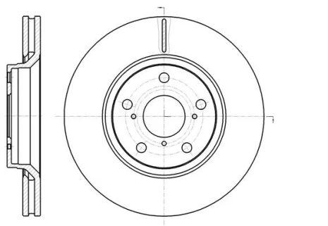 Диск тормозной TOYOTA VERSO, REMSA (6112110)