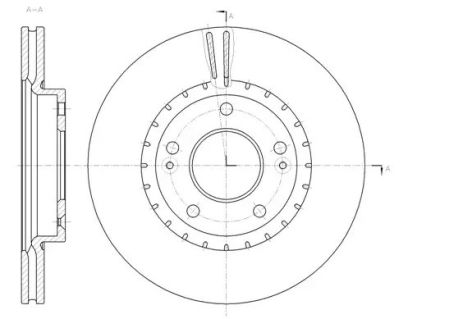 Диск тормозной HYUNDAI ELANTRA, KIA PRO, REMSA (6143410)