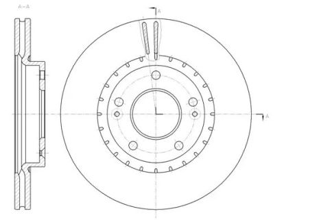 Диск тормозной HYUNDAI ELANTRA, KIA PRO, REMSA (6143410)