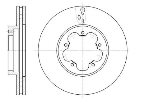 Диск тормозной FORD TRANSIT, REMSA (6102110)
