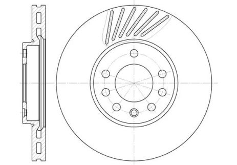 Диск гальмівний LOTUS EUROPA, MITSUBISHI GALANT, REMSA (649410)