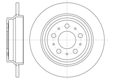 Диск гальмівний FIAT BRAVO, VOLVO XC70, REMSA (662000)