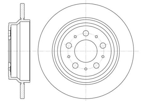 Диск гальмівний FIAT BRAVO, VOLVO XC70, REMSA (662000)