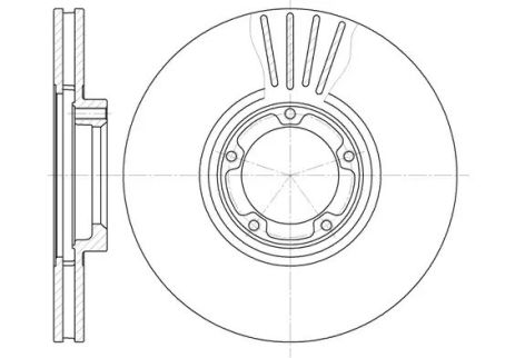 Диск тормозной HONDA INTEGRA, FORD TRANSIT, REMSA (651810)