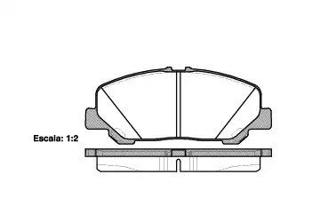 Комплект тормозных колодок, дисковый тормоз TOYOTA ALPHARD, REMSA (128700)