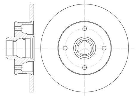 Диск гальмівний SEAT CORDOBA, VW GOLF, REMSA (602400)