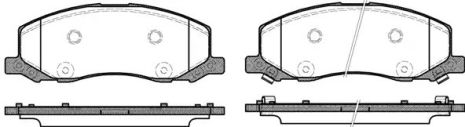 Комплект тормозных колодок, дисковый тормоз SAAB 9-5, OPEL INSIGNIA, REMSA (138602)