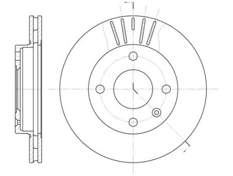 Диск тормозной FORD USA, MAZDA 121, REMSA (609610)