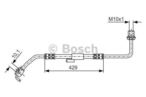 Шланг гальмівний FORD AUSTRALIA, BOSCH (1987476511)