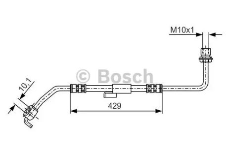 Шланг гальмівний FORD AUSTRALIA, BOSCH (1987476511)