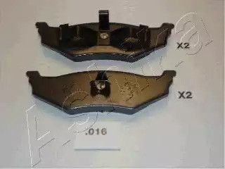Комплект тормозных колодок, дисковый тормоз PLYMOUTH VOYAGER, DODGE CARAVAN, ASHIKA (5100016)