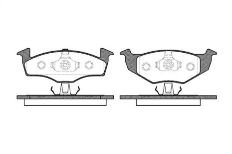 Комплект гальмівних колодок, дискове гальмо VW POLO, FORD TAUNUS, WOKING (P709320)