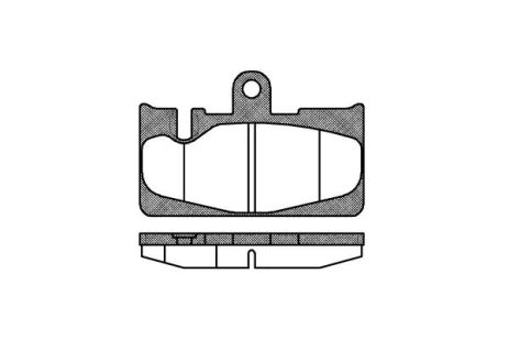 Комплект тормозных колодок, дисковый тормоз LEXUS LS, REMSA (088900)