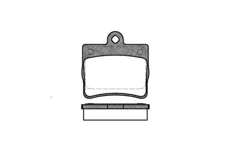 Комплект тормозных колодок, дисковый тормоз MERCEDES-BENZ C-CLASS, REMSA (063000)