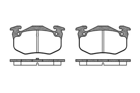 Комплект гальмівних колодок, дискове гальмо SEAT ALTEA, SKODA SUPERB, REMSA (014450)