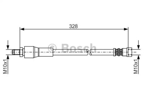 Шланг гальмівний MERCEDES-BENZ VITO, BOSCH (1987481001)