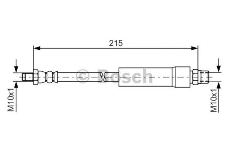 Шланг гальмівний AUDI A4, BOSCH (1987476142)