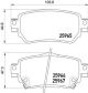 Комплект гальмівних колодок, дискове гальмо RENAULT KOLEOS, NISSAN LEAF, BREMBO (P56098)