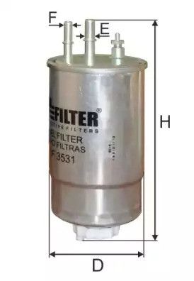 Фильтр топливный OPEL COMBO, FORD KA, M-FILTER (DF3531)