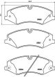 Комплект гальмівних колодок, дискове гальмо LAND ROVER, BREMBO (P44022)