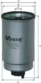 Фільтр паливний METROCAB TAXI, FORD TRANSIT, M-FILTER (DF325)